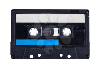 Vintage cassette tape isolated on a white background