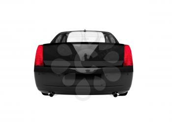 Royalty Free Clipart Image of a Black Car