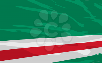 Royalty Free Clipart Image of the Flag of Ichkeria