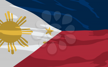 Royalty Free Clipart Image of a
the Flag of the Philippines