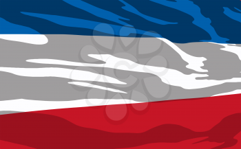 Royalty Free Clipart Image of the Flag of Serbia