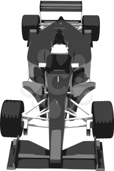 Royalty Free Clipart Image of a Dragster Car