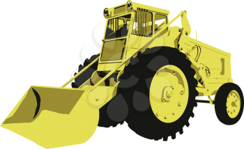 Royalty Free Clipart Image of a Tractor