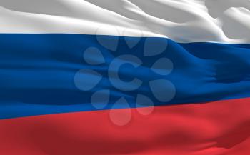 Royalty Free Clipart Image of the Flag of Russia