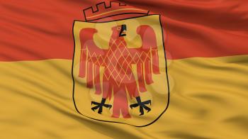 Potsdam City Flag, Country Germany, Closeup View, 3D Rendering
