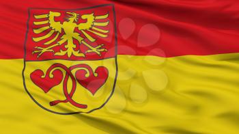 Rietberg City Flag, Country Germany, Closeup View, 3D Rendering