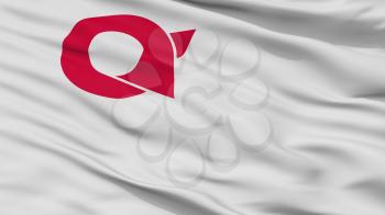 Ayabe City Flag, Country Japan, Kyoto Prefecture, Closeup View, 3D Rendering