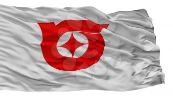 Toda City Flag, Country Japan, Saitama Prefecture, Isolated On White Background, 3D Rendering