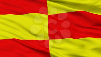 Briceni City Flag, Country Moldova, Closeup View, 3D Rendering