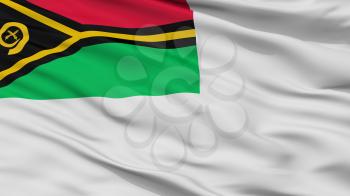 Vanuatu Naval Ensign Flag, Closeup View, 3D Rendering