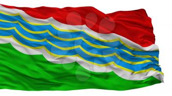 Tiraspol City Flag, Country Transnistria, Isolated On White Background, 3D Rendering