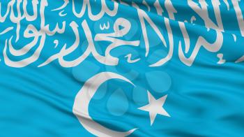 Turkistan Islamic Party Flag, Closeup View, 3D Rendering