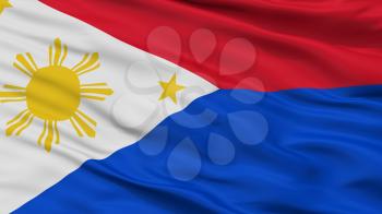 Philippines War Flag, Closeup View, 3D Rendering