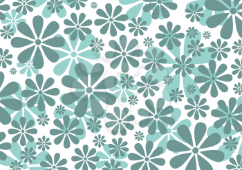 Royalty Free Clipart Image of an Abstract Daisy Background