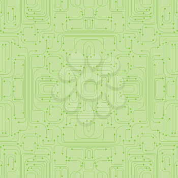 Royalty Free Clipart Image of a Circuit Board Pattern