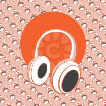 Royalty Free Clipart Image of Headphones