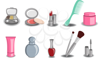 Royalty Free Clipart Image of Beauty Icons