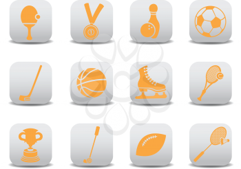 Royalty Free Clipart Image of Sport Icons