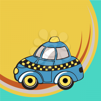 Royalty Free Clipart Image of a Taxi