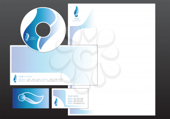 Royalty Free Clipart Image of a Business Webpage Template