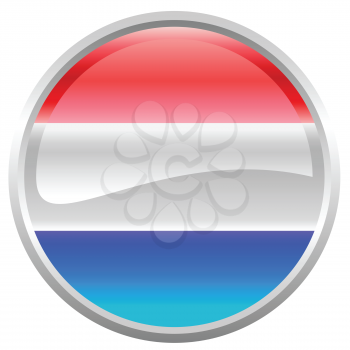 Royalty Free Clipart Image of the Flag of the Grand Duchy of Luxembourg