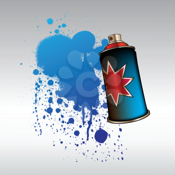Royalty Free Clipart Image of a Can of Spray Paint