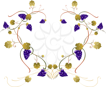 Royalty Free Clipart Image of a  Floral Frame