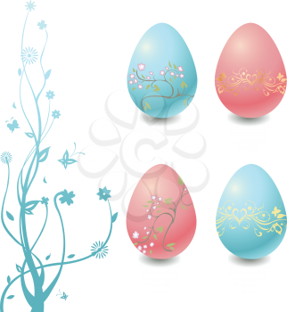 Royalty Free Clipart Image of an Easter Background