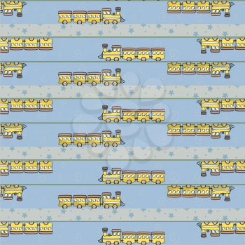 Royalty Free Clipart Image of a Train Background