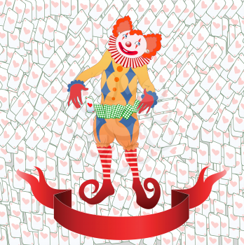 Royalty Free Clipart Image of a  Clown