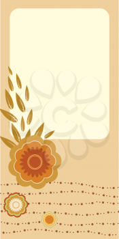 Royalty Free Clipart Image of a Nature Card Design