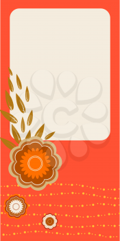 Royalty Free Clipart Image of a Nature Card Design