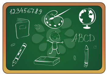 Royalty Free Clipart Image of a Blackboard