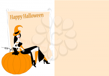 Royalty Free Clipart Image of a Halloween Invitation