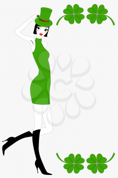 Royalty Free Clipart Image of a St.Patricks Day Background