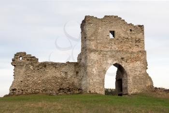 Royalty Free Photo of The Ruined Gates of a Castle in Ukraine