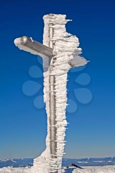Royalty Free Photo of a Frozen Cross