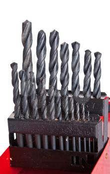 Royalty Free Photo of Drill Bits in a Box