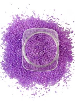 Royalty Free Photo of a Jar of Lavender Salt