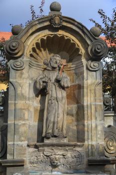 Statue of the saint near Kloster Michelsberg (Michaelsberg) in Bamberg, Germany
