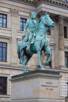 Friedrich Wilhelm riding horse statue in the Braunschweig, Germany
