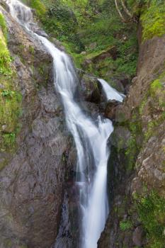 Waterfall in the georgian mountains
