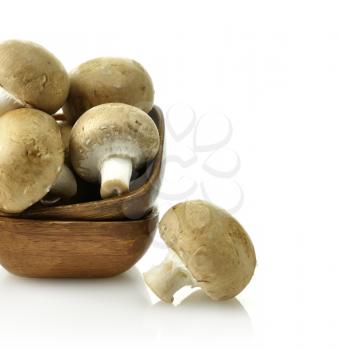 Royalty Free Photo of a Bowl of Mushrooms