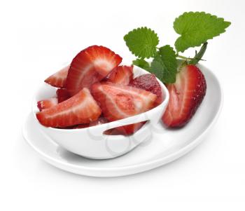 Royalty Free Photo of a Bowl of Strawberries