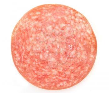Royalty Free Photo of a Slice of Salami