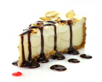 Royalty Free Photo of a Slice of Cheesecake