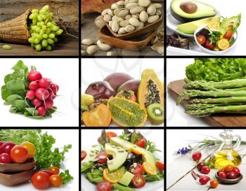 Royalty Free Photo of a Healthy Food Collage