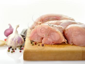 Royalty Free Photo of Fresh Raw Chicken Breasts With Spices