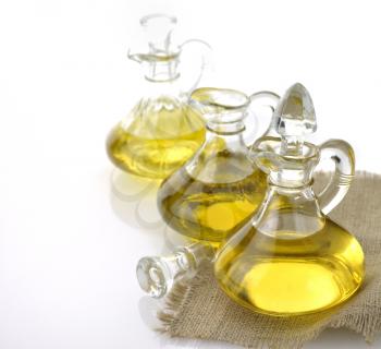 Royalty Free Photo of Bottles of Cooking Oil