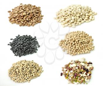 Royalty Free Photo of an Assortment of Raw Beans